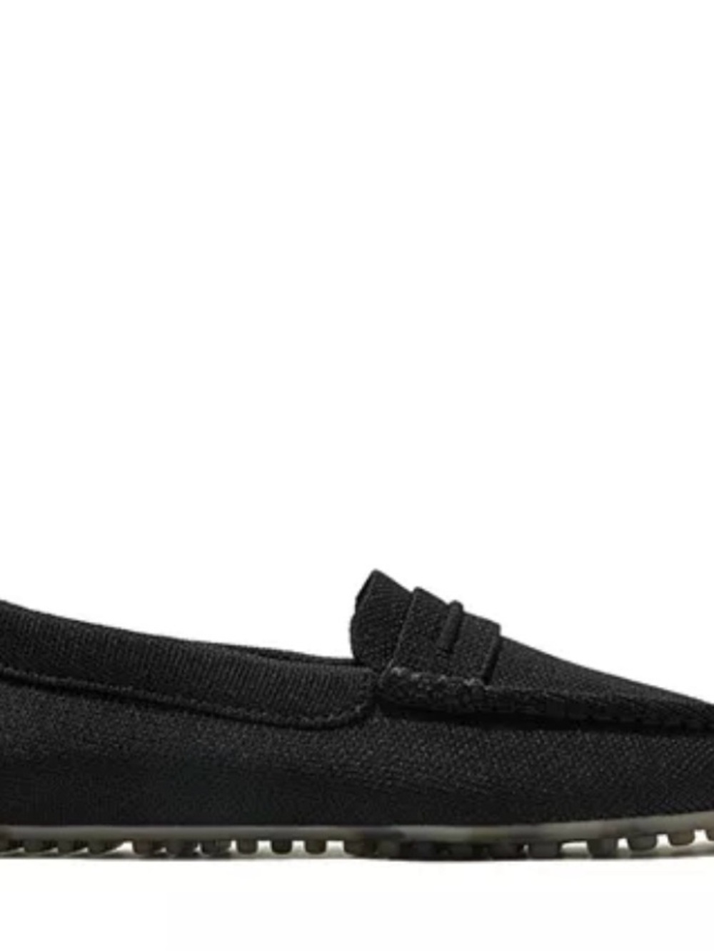Women's Rothy’s Driver Black Loafer in Knit-On Washable